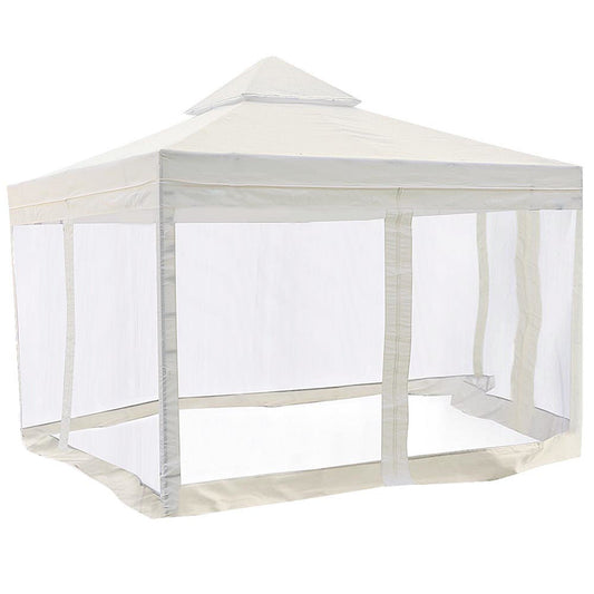 10x10ft 2T Tent Top Ivory w/ Netting - BINTUD